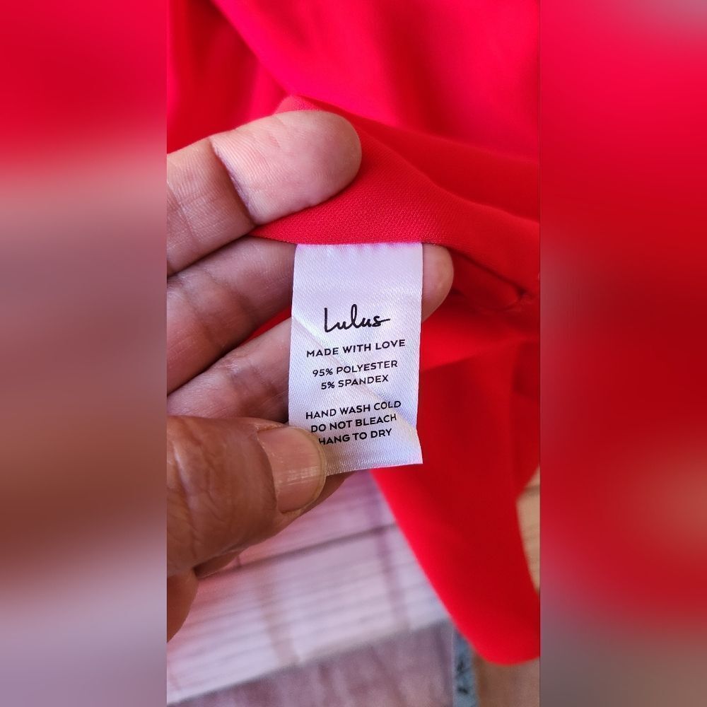 Lulu's Miss Punctuality Red Lightweight Blazer Size Medium - Picture 7 of 11